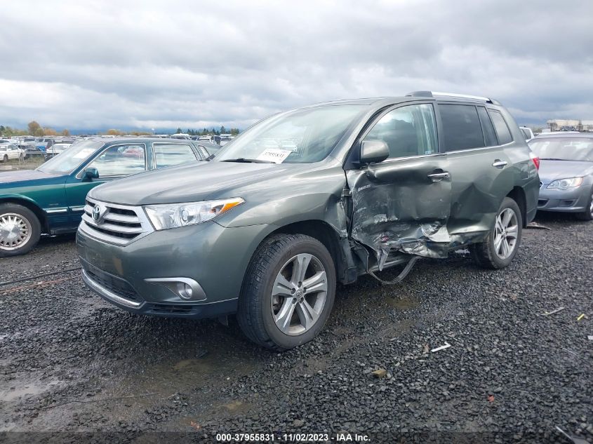 2012 Toyota Highlander Limited V6 VIN: 5TDDK3EHXCS161873 Lot: 37955831