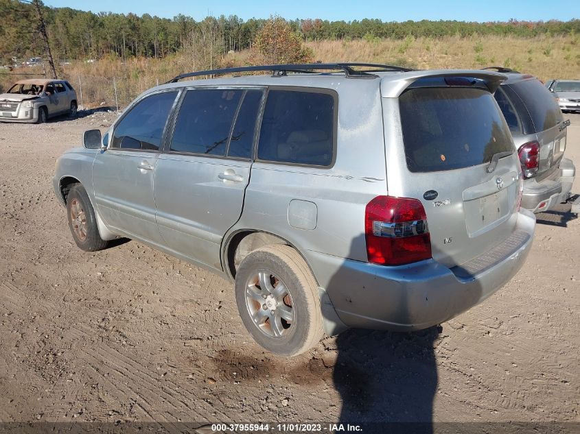 2007 Toyota Highlander VIN: JTEGP21A670138189 Lot: 37955944