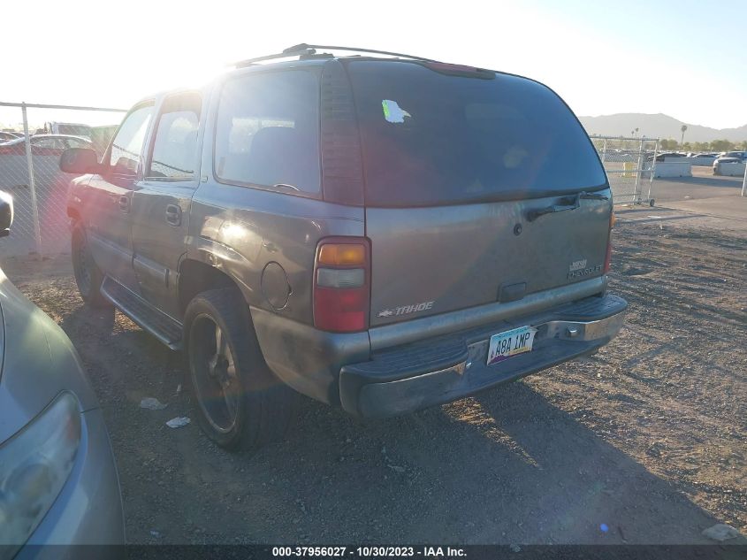 2002 Chevrolet Tahoe Ls VIN: 1GNEC13V92R143304 Lot: 37956027