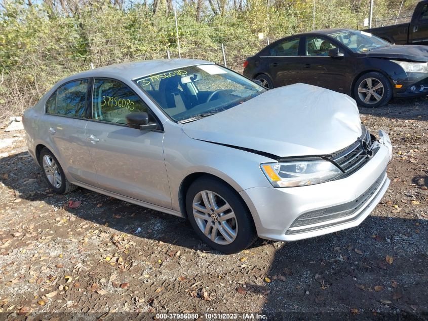 2015 Volkswagen Jetta 2.0L S VIN: 3VW2K7AJXFM254837 Lot: 37956080