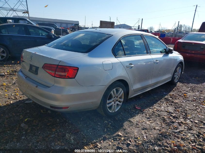 2015 Volkswagen Jetta 2.0L S VIN: 3VW2K7AJXFM254837 Lot: 37956080