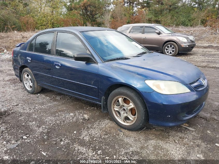 2005 Honda Civic Lx VIN: 2HGES16575H539275 Lot: 37956238