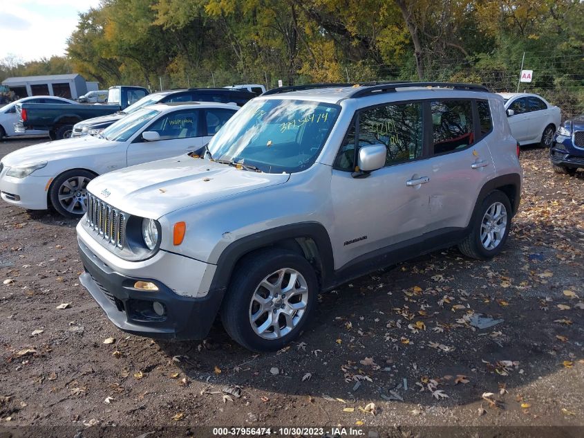 2016 Jeep Renegade Latitude VIN: ZACCJABT0GPE13659 Lot: 37956474