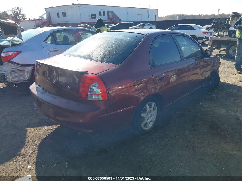 2002 Kia Spectra Gs/Gsx VIN: 1FMZU73E82ZA79567 Lot: 37956503