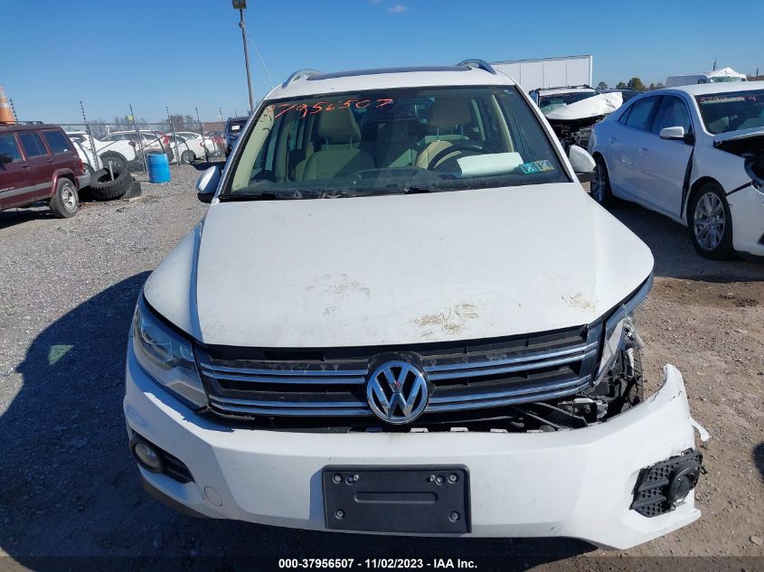 2016 Volkswagen Tiguan Se VIN: WVGBV7AXXGW581878 Lot: 37956507