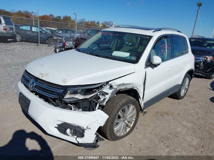 2016 Volkswagen Tiguan Se VIN: WVGBV7AXXGW581878 Lot: 37956507