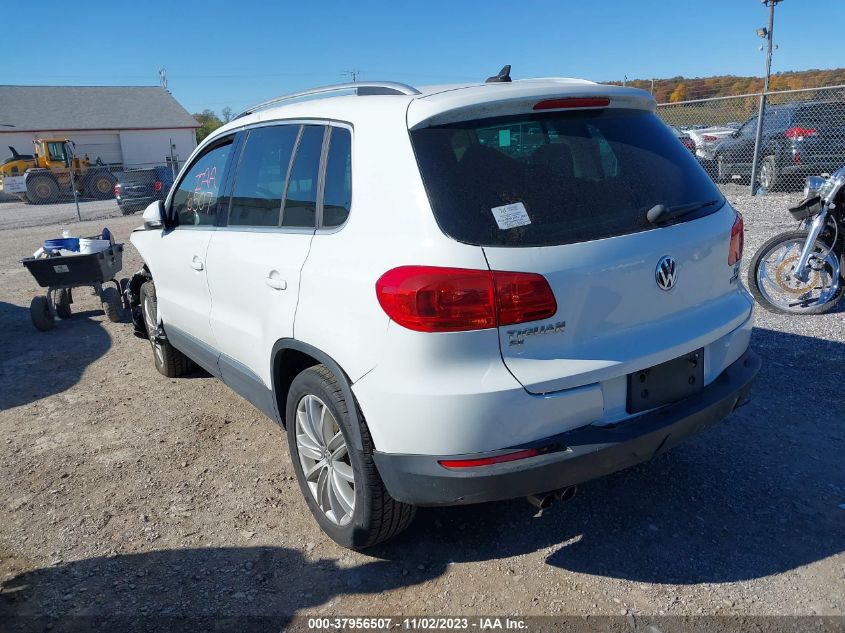 2016 Volkswagen Tiguan Se VIN: WVGBV7AXXGW581878 Lot: 37956507