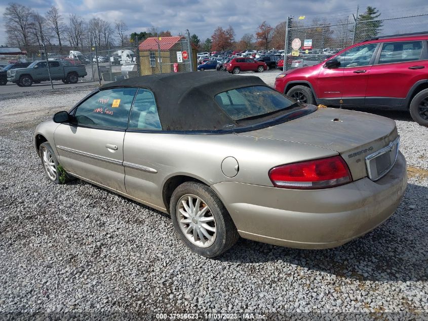 2004 Chrysler Sebring Limited VIN: 1C3EL65R84N398062 Lot: 37956623