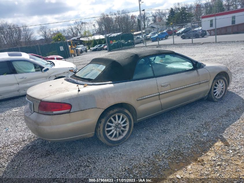 2004 Chrysler Sebring Limited VIN: 1C3EL65R84N398062 Lot: 37956623