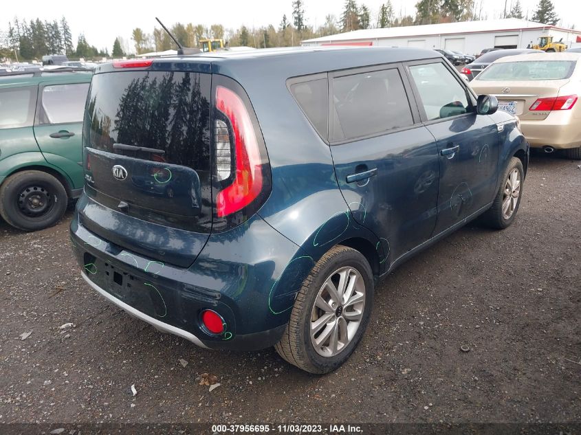 2018 Kia Soul + VIN: KNDJP3A50J7549797 Lot: 37956695