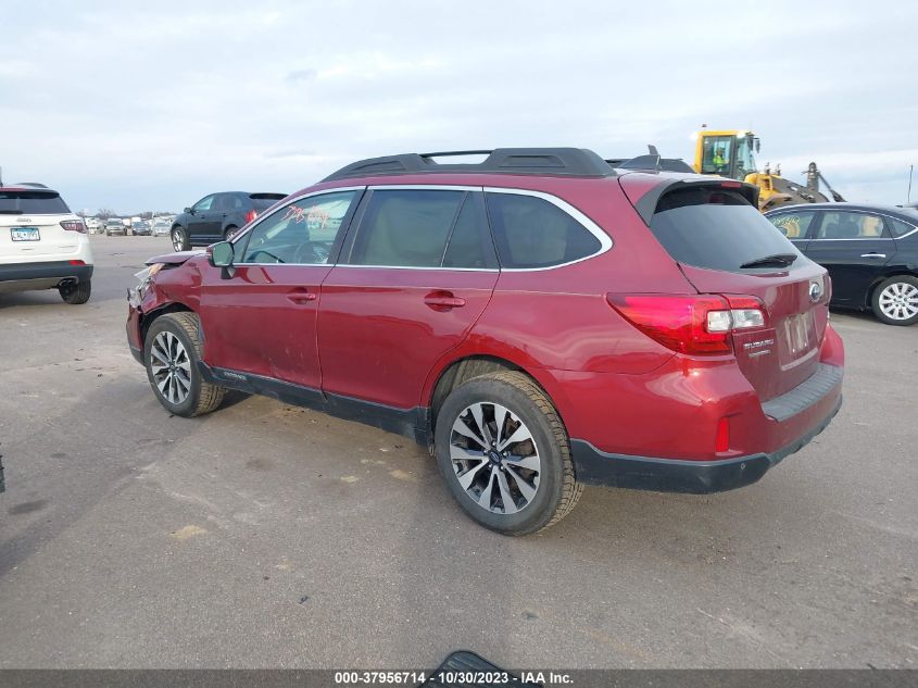 2017 Subaru Outback 2.5I Limited VIN: 4S4BSANC8H3249535 Lot: 37956714