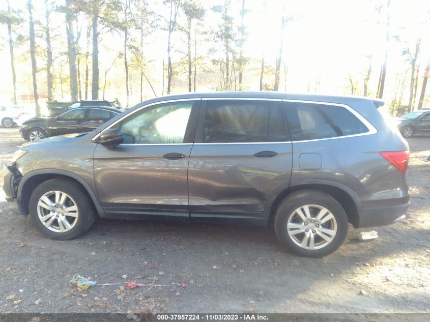 2016 Honda Pilot Lx VIN: 5FNYF6H14GB082294 Lot: 37957224