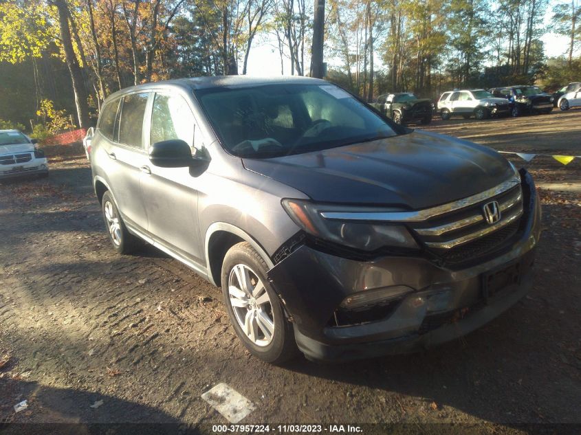 2016 Honda Pilot Lx VIN: 5FNYF6H14GB082294 Lot: 37957224