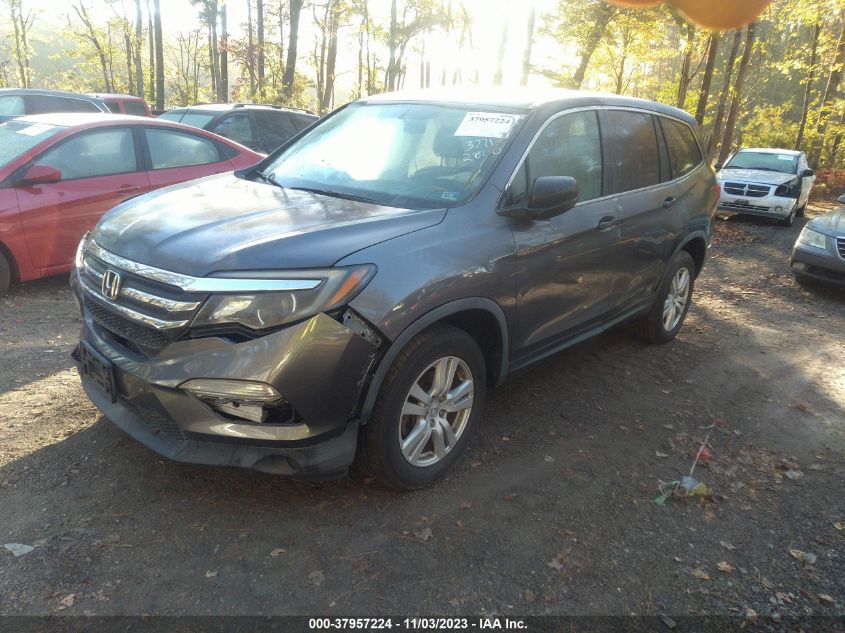 2016 Honda Pilot Lx VIN: 5FNYF6H14GB082294 Lot: 37957224