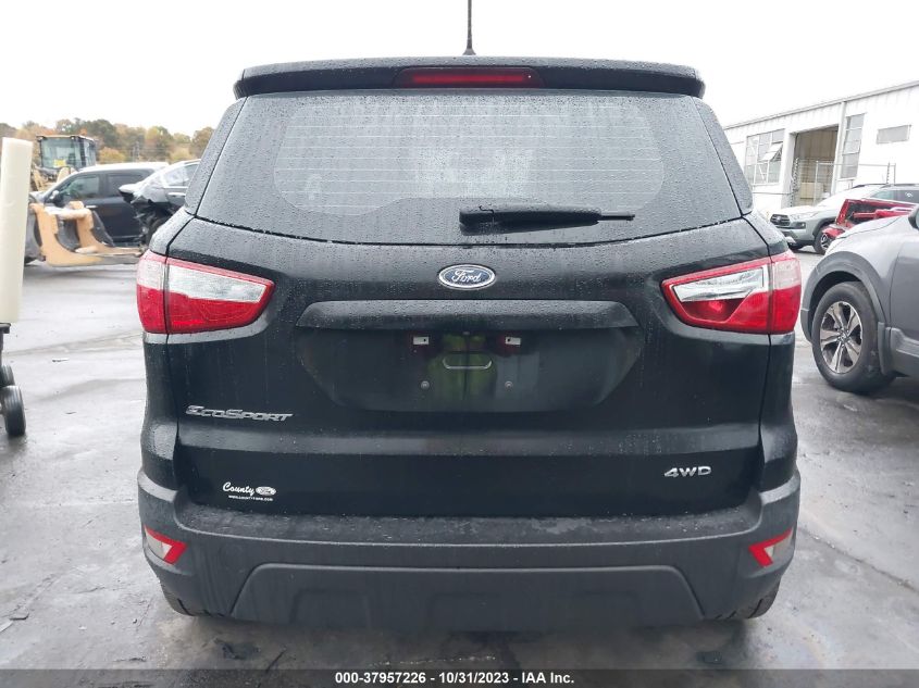 2019 Ford Ecosport S VIN: MAJ6S3FL2KC292023 Lot: 37957226