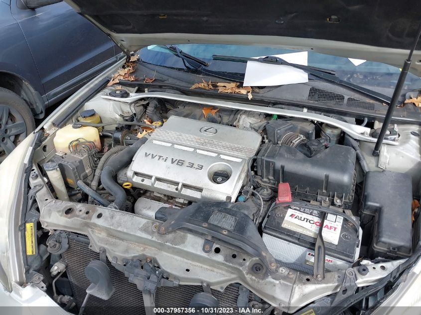 2004 Lexus Es 330 VIN: JTHBA30G740019346 Lot: 37957356