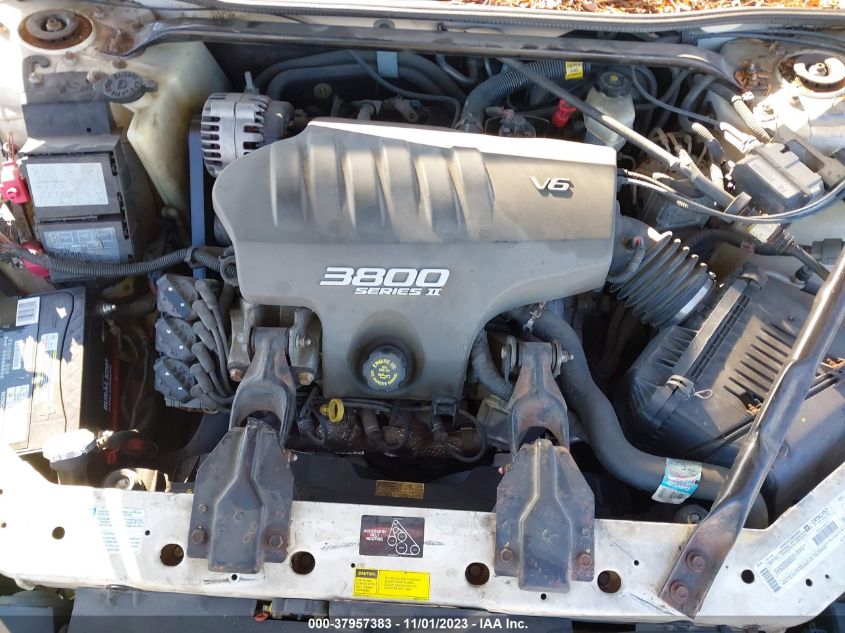 2001 Chevrolet Monte Carlo Ss VIN: 2G1WX15K719263477 Lot: 37957383