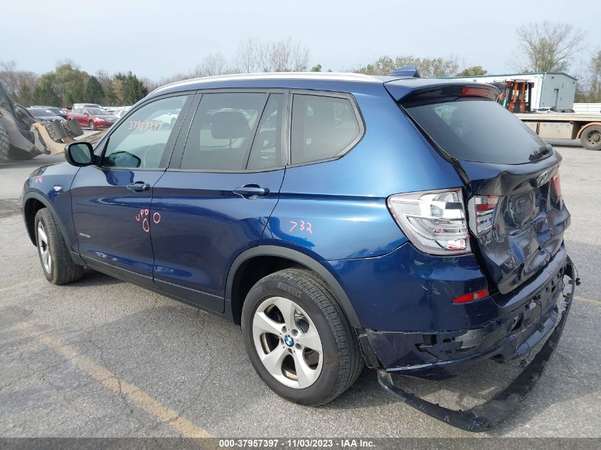 2012 BMW X3 28I VIN: 5UXWX5C59CL720926 Lot: 37957397