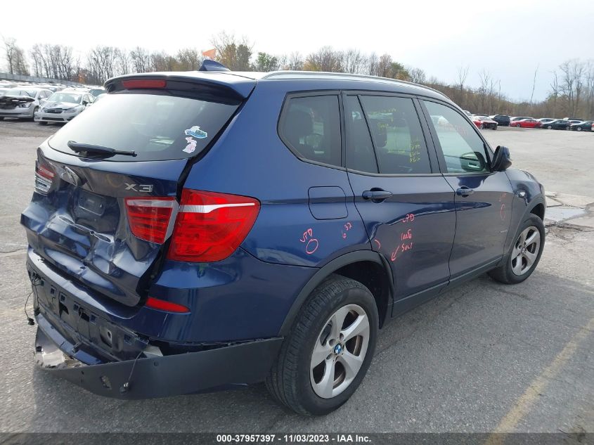 2012 BMW X3 28I VIN: 5UXWX5C59CL720926 Lot: 37957397