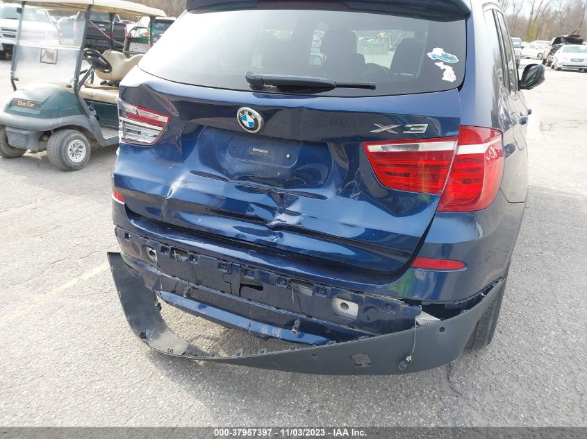 2012 BMW X3 28I VIN: 5UXWX5C59CL720926 Lot: 37957397