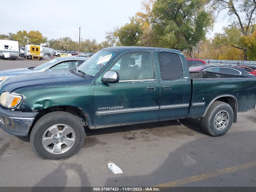 2000 Toyota Tundra Sr5 V8 VIN: 5TBRT3412YS028435 Lot: 37957423