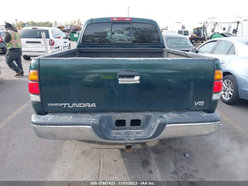 2000 Toyota Tundra Sr5 V8 VIN: 5TBRT3412YS028435 Lot: 37957423