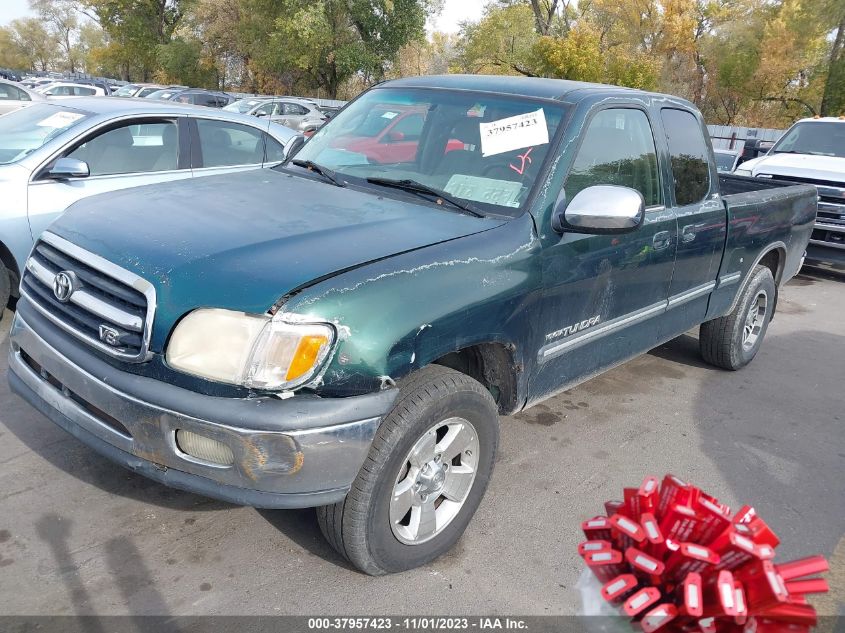 2000 Toyota Tundra Sr5 V8 VIN: 5TBRT3412YS028435 Lot: 37957423