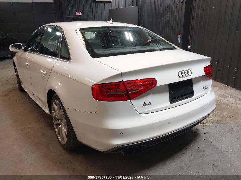 2014 Audi A4 2.0T Premium VIN: WAUFFAFL8EN003560 Lot: 37957783