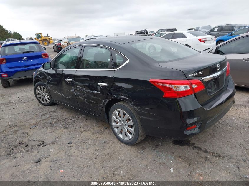 2016 Nissan Sentra S VIN: 3N1AB7AP7GY329574 Lot: 37958043