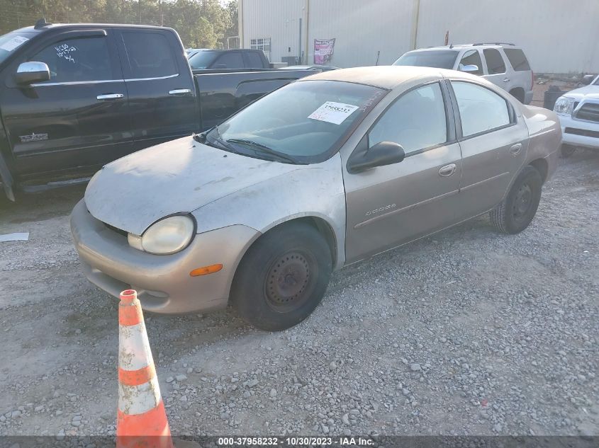 2001 Dodge Neon Highline VIN: 1B3ES46C41D100980 Lot: 37958232