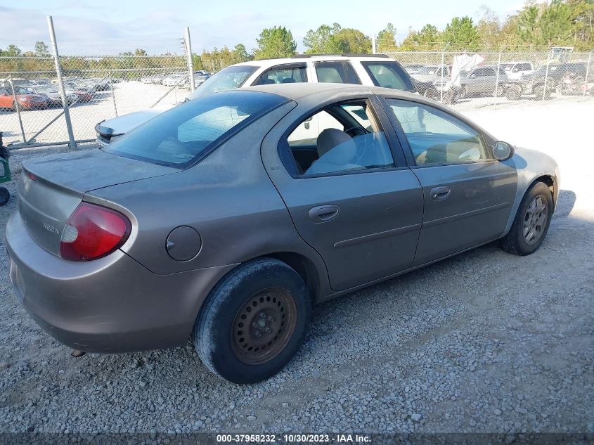 2001 Dodge Neon Highline VIN: 1B3ES46C41D100980 Lot: 37958232