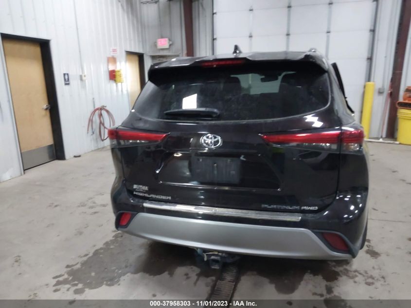 2020 Toyota Highlander Platinum VIN: 5TDFZRBH9LS004220 Lot: 37958303