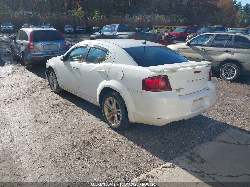 2012 Dodge Avenger Sxt Plus VIN: 1C3CDZEGXCN165531 Lot: 37958417