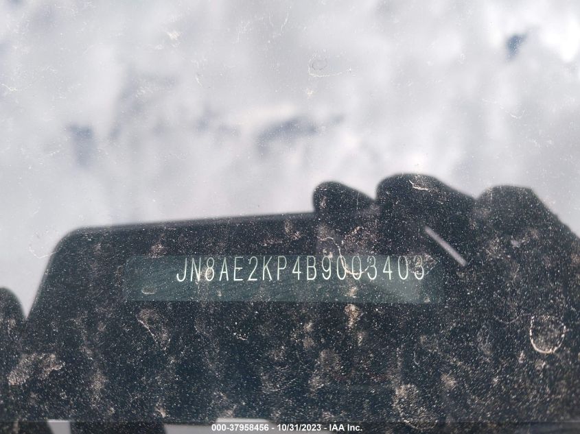 2011 Nissan Quest Sl VIN: JN8AE2KP4B9003403 Lot: 37958456