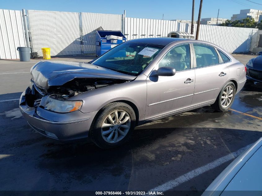 2006 Hyundai Azera Limited/Se VIN: KMHFC46F96A061382 Lot: 37958466