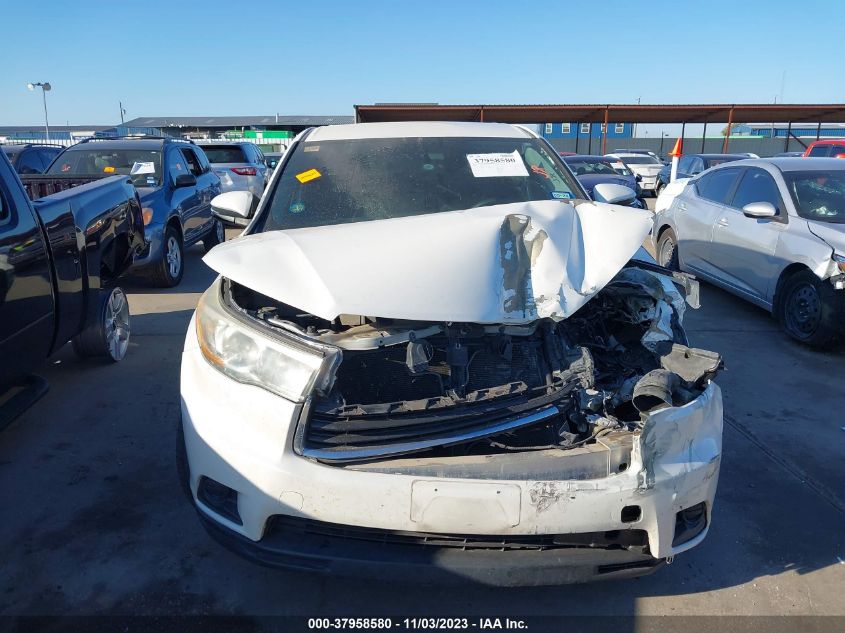 2016 Toyota Highlander Le VIN: 5TDZARFH0GS019015 Lot: 37958580