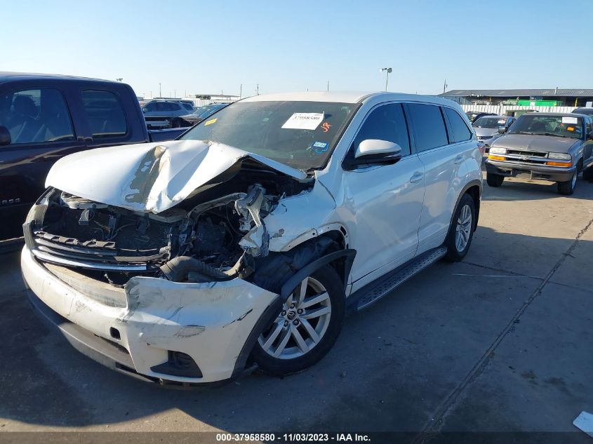 2016 Toyota Highlander Le VIN: 5TDZARFH0GS019015 Lot: 37958580