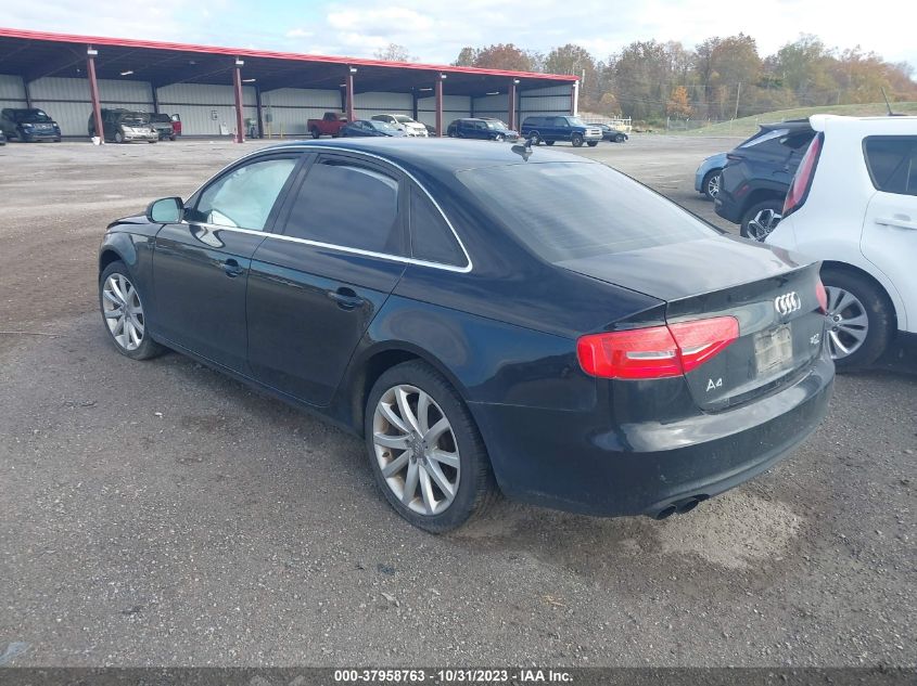 2013 Audi A4 2.0T Premium VIN: WAUBFAFL7DN050253 Lot: 37958763