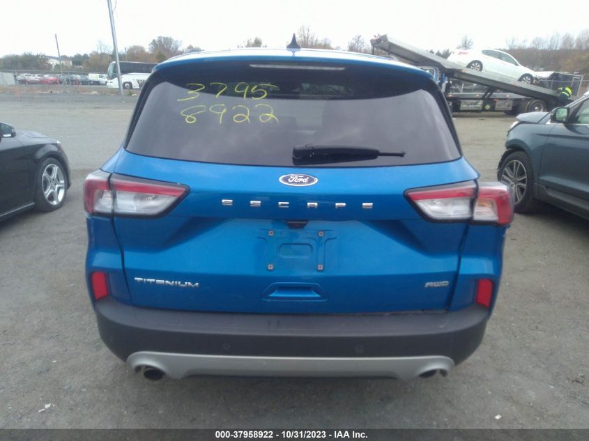 2021 Ford Escape Titanium VIN: 1FMCU9J9XMUA70957 Lot: 37958922