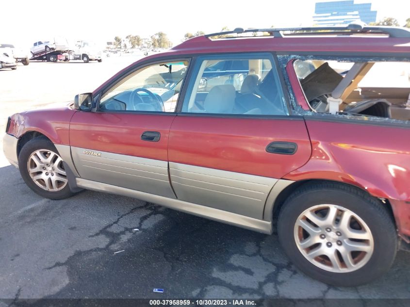 2002 Subaru Legacy Outback VIN: 4S3BH665827614084 Lot: 37958959