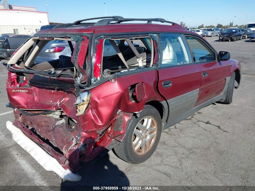 2002 Subaru Legacy Outback VIN: 4S3BH665827614084 Lot: 37958959