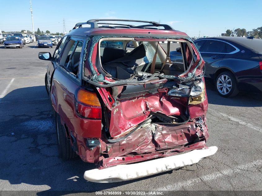 2002 Subaru Legacy Outback VIN: 4S3BH665827614084 Lot: 37958959