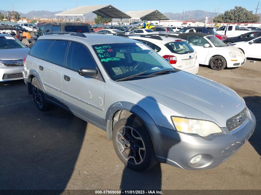 2006 Subaru Outback 2.5I VIN: 4S4BP61C267362472 Lot: 37959058