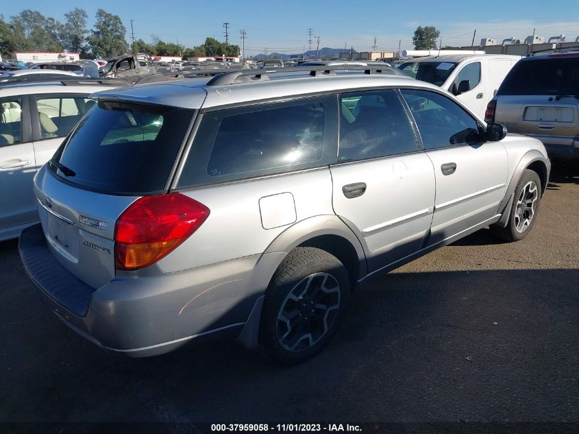 2006 Subaru Outback 2.5I VIN: 4S4BP61C267362472 Lot: 37959058