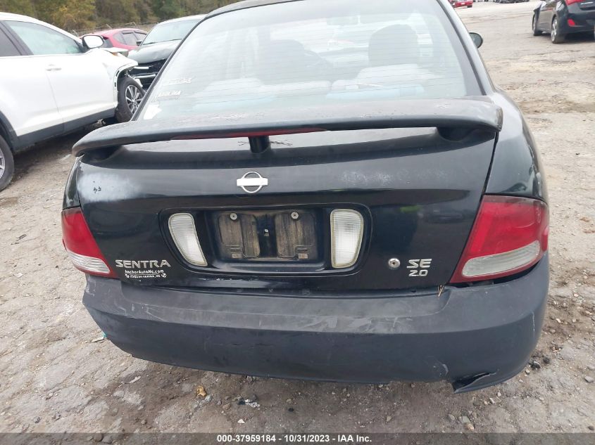 2000 Nissan Sentra Se VIN: 3N1BB51D7YL103693 Lot: 37959184