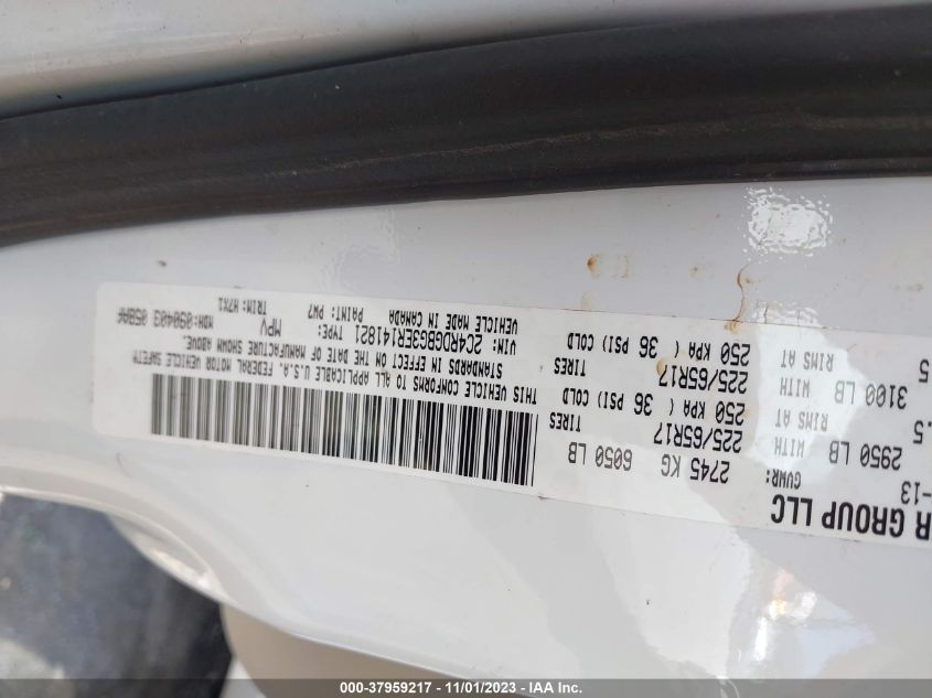 2014 Dodge Grand Caravan Se VIN: 2C4RDGBG3ER141821 Lot: 37959217