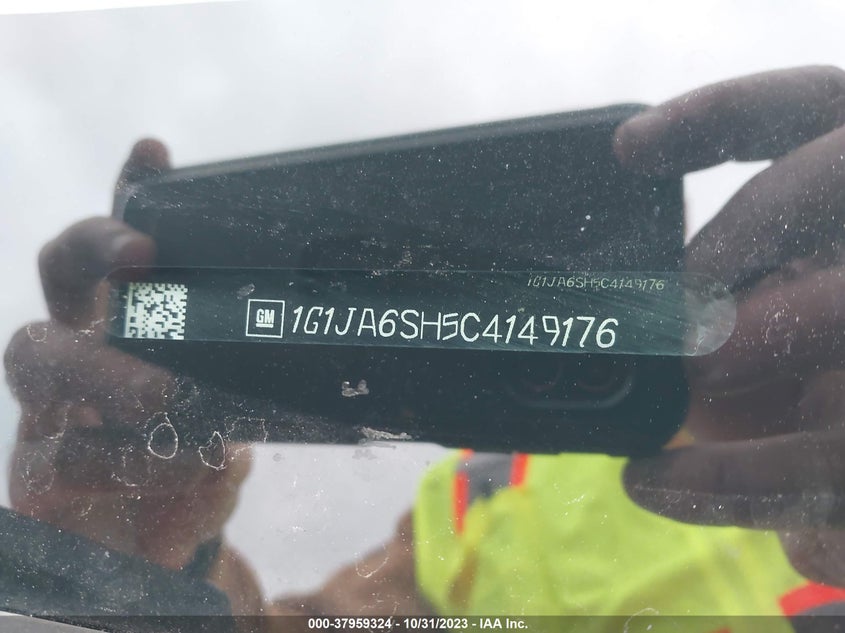 2012 Chevrolet Sonic 2Ls VIN: 1G1JA6SH5C4149176 Lot: 37959324