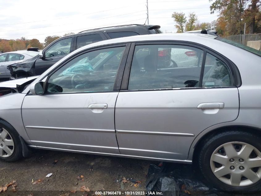 2002 Honda Civic Ex VIN: 1HGES26722L017725 Lot: 37960478