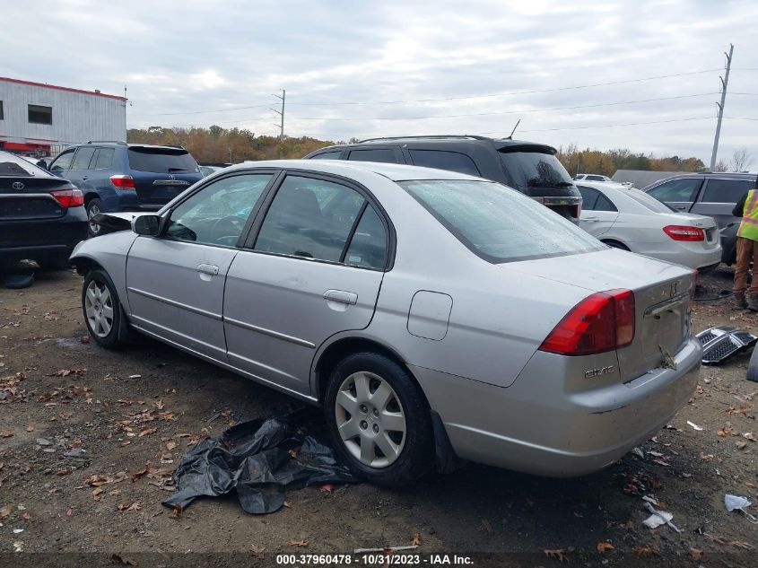 2002 Honda Civic Ex VIN: 1HGES26722L017725 Lot: 37960478