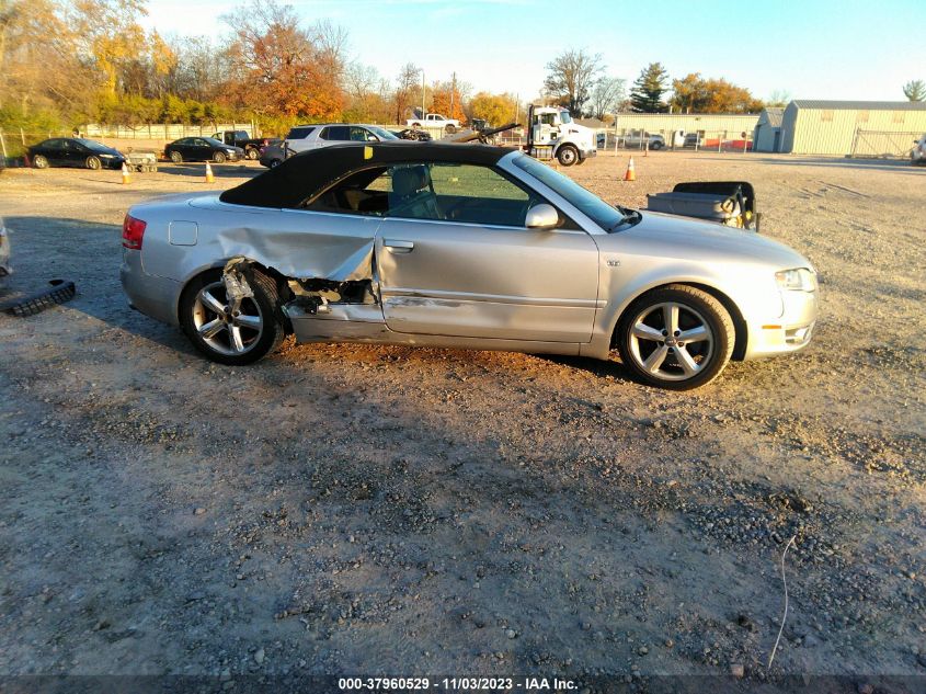 2008 Audi A4 3.2 VIN: WAUDH48H48K005176 Lot: 37960529